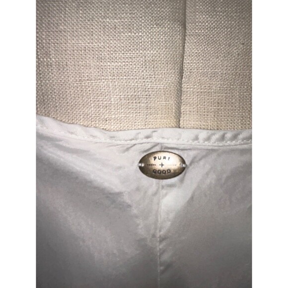 Pure + Good Anthropologie Women’s Ivory Cupro Slip Dress size M Fairy Coquette - Picture 8 of 12